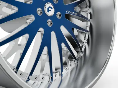 forgiato Cravatta wheel 3d print model 3D print model