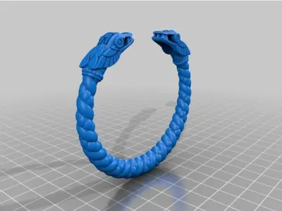Dragon bracelet Free 3D print model