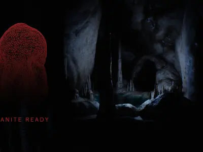 Cave Environment For Unreal Engine 5 Low-poly 3D model