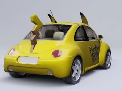 Pokemon car model in Blender 3D 3D model