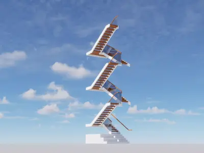 Free Staircase Free 3D model