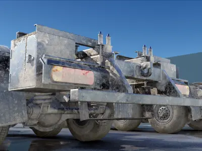 UE4 Abandoned Truck Pack Low-poly 3D model