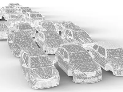 Cars Pack Low-poly 3D model