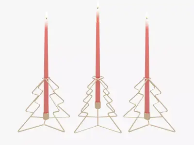Christmas Tree Candlestick 3D model