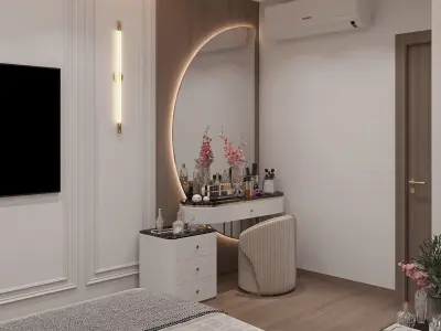 Modern bedroom 3D model