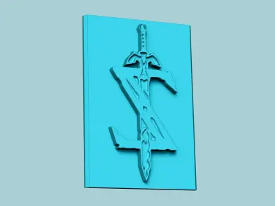 Stamp 105 - Zelda Logo New - Fondant Decoration Maker Toy 3D print model