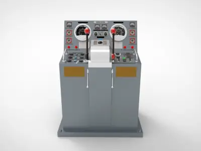 control module aboard a ship 3D model
