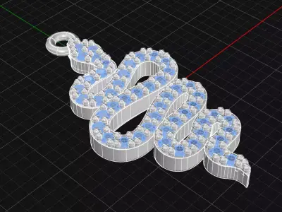 Dije de serpiente  3D print model