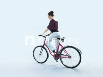 Dream 01C bicycle Event Elegant Bike Woman Low-poly 3D model