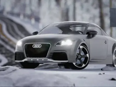 AUDI TT RS 2013 Free low-poly 3D model