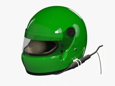 Bell XFM-1 Racing Helmet 3D model