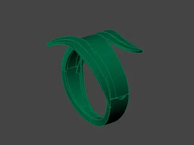 Plain Ring Women Ready STL 3DM Models Womens Rings 3D models 3D print model 38
