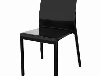Nancy Chair - Colors Red - White - Black Low-poly 3D model