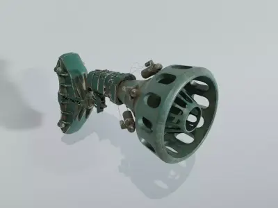 Steampunk Alarm Siren  3D model