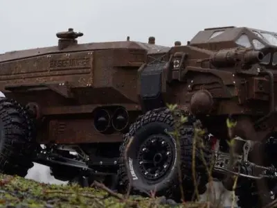 chassi rc  scale crawler dynamique 3D model