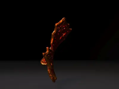 Decor maple autumn leaf 3D print model