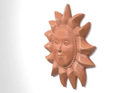 Terracotta Sunface 3D model