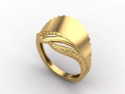 Women Plain Ring STL Models Womens Ring 3dmodels 3D print model 3D print model 55