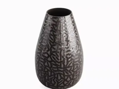 Porcelain Vase B 02 Low-poly 3D model