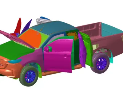 Mazda BT50 FSC 2021 Vehicle 3d scan data 3D model 3D model