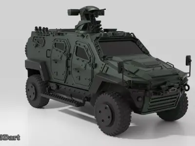 NMS 4x4 Tactical Vehicle 3D print model 3D print model