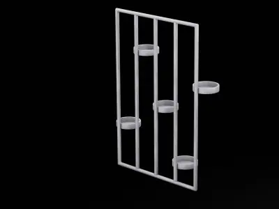 Geometrical Furniture Design Low-poly 3D model 2