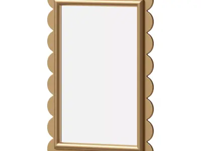 Medium Scallop Mirror by Reid and Wright 3D model