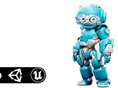 ROBO ZERO-Z  Rigged for Unreal Engine - Unity - MIXAMO 3D model