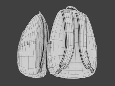 backpack or day day pack 3D Product model 3D model