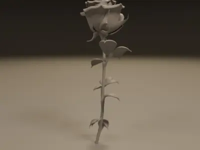 Rose flower 3D print model buy
