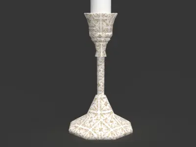 Candle Holder Low-poly 3D model shop