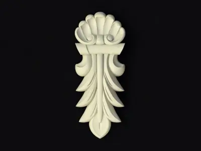 Central decor ornament for furniture 3D model 223