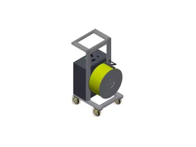 Winding machine Low-poly 3D model