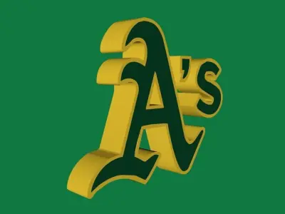 Oakland Athletics Team Logo 3D model