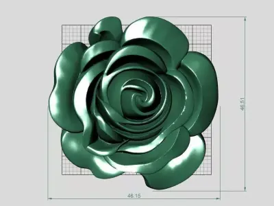 Golden Rose 3D Model Free 3D print model