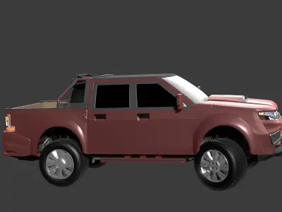 Pickup Low-poly 3D model by alastermedrano