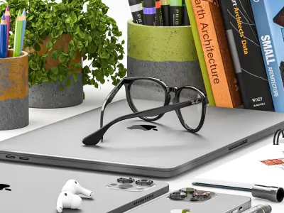 Apple Architecture Work Space Set 3D model