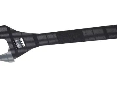 Adjustable Wrench Model for Games and Visualization Low-poly 3D model