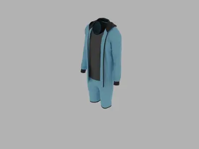 Sport Suit Low-poly 3D model