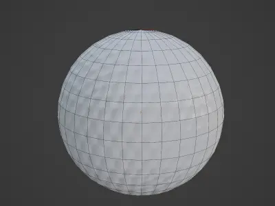 Golf Ball 01 Low-poly 3D model