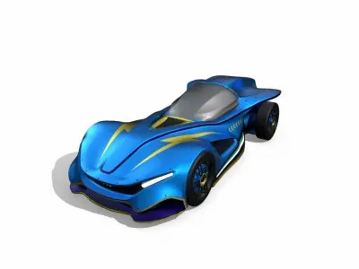 High Speed Racing Car Latest Design  3D model