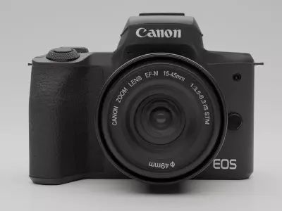 Cannon Camera Low-poly 3D model