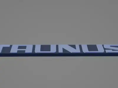 3D Printable Keychain -Classic Taunus TC3 Logo  3D print model