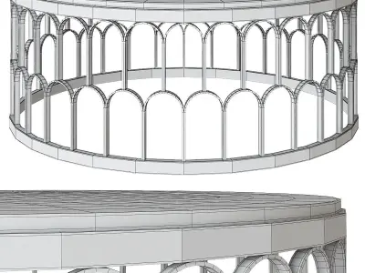 Side and coffee table 3d model collection  Low-poly 3D model