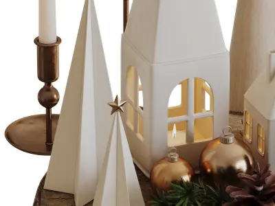 Decorative Set-07-Christmas Decor 3D model