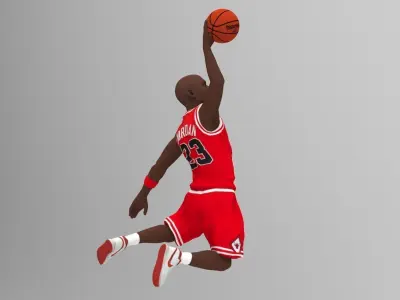 NBA players Jordan Lebron Kobe pack for full color 3D printing 3D print model