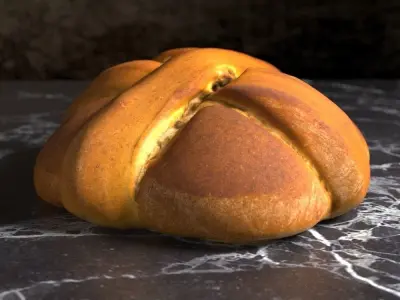 Sweet Easter Bread 3D model