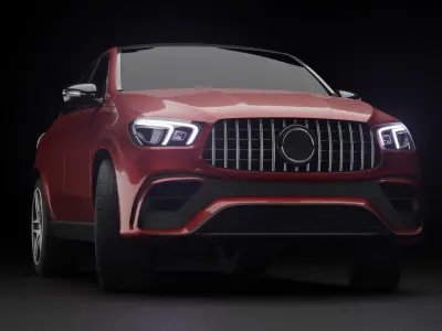 Mercedes Benz GLE 2022 Low-poly 3D model