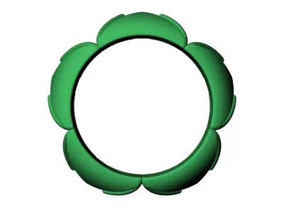 Star gold ring 3D print model