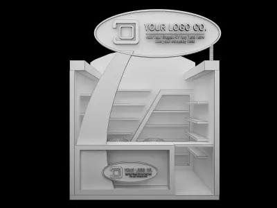 Booth Exhibition Stand a522b 3D model